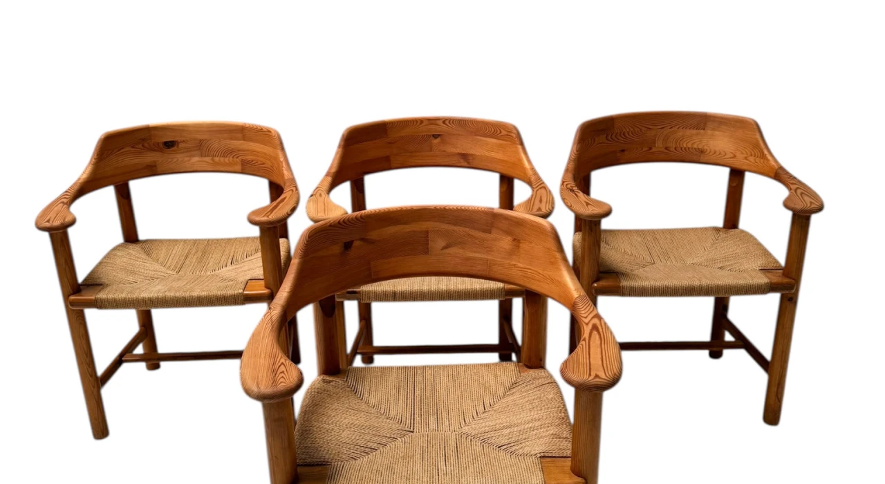 Four Mid-Century Modern Armchairs by Rainer Daumiller, 1970s